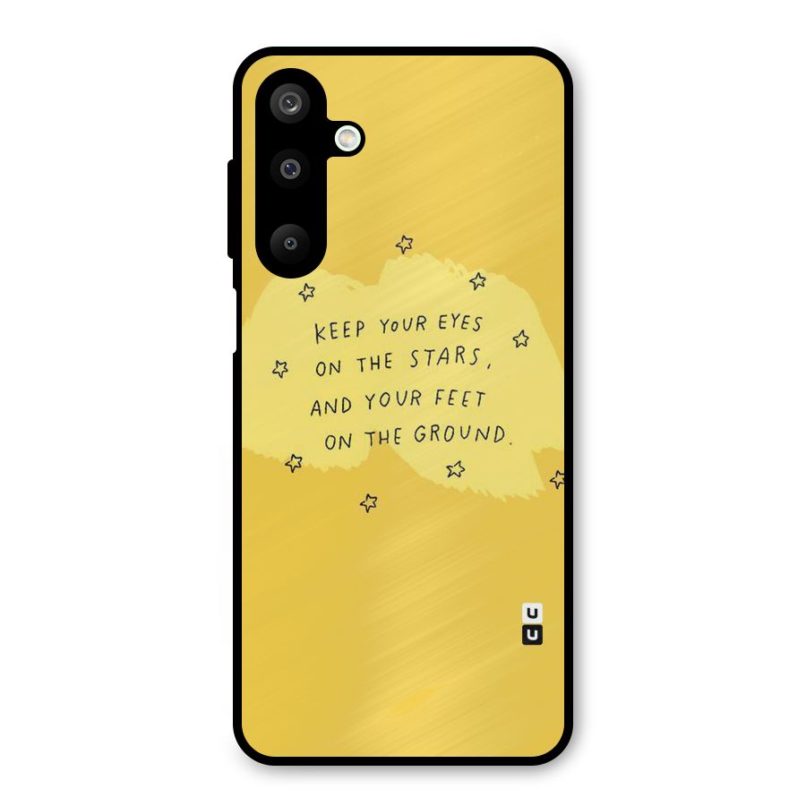 Feet On Ground Metal Back Case for Galaxy M16