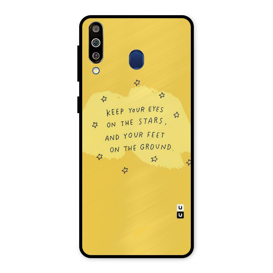 Feet On Ground Metal Back Case for Galaxy M30