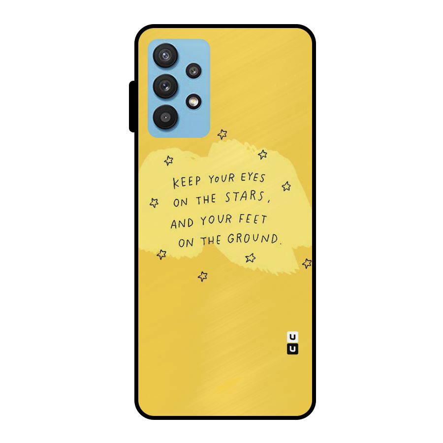 Feet On Ground Metal Back Case for Galaxy M32 5G