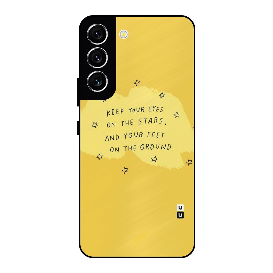 Feet On Ground Metal Back Case for Galaxy S22 5G