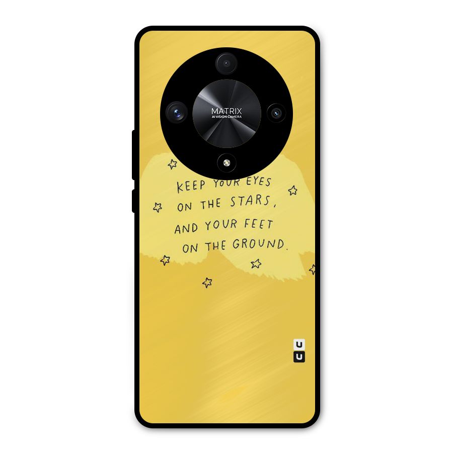 Feet On Ground Metal Back Case for Honor X9b