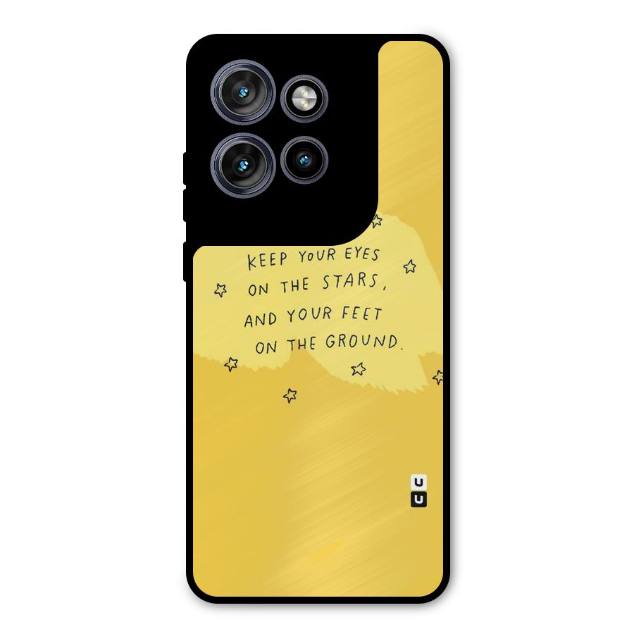 Feet On Ground Metal Back Case for Motorola Edge 50 Neo
