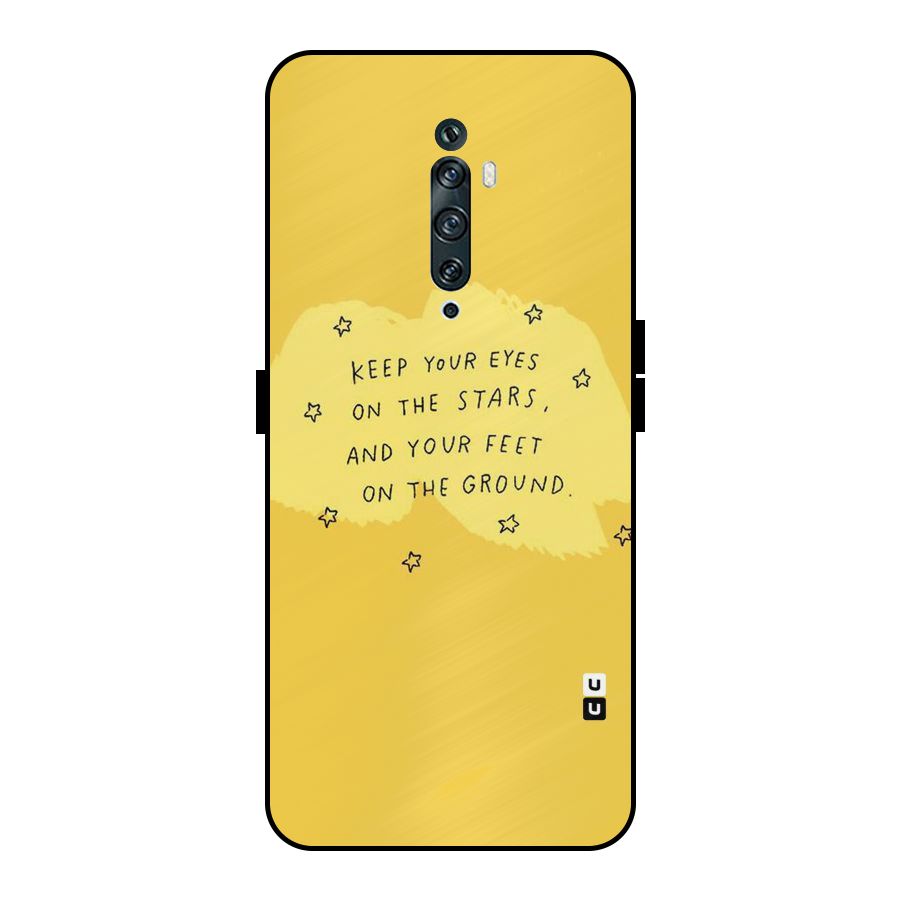 Feet On Ground Metal Back Case for Oppo Reno2 F