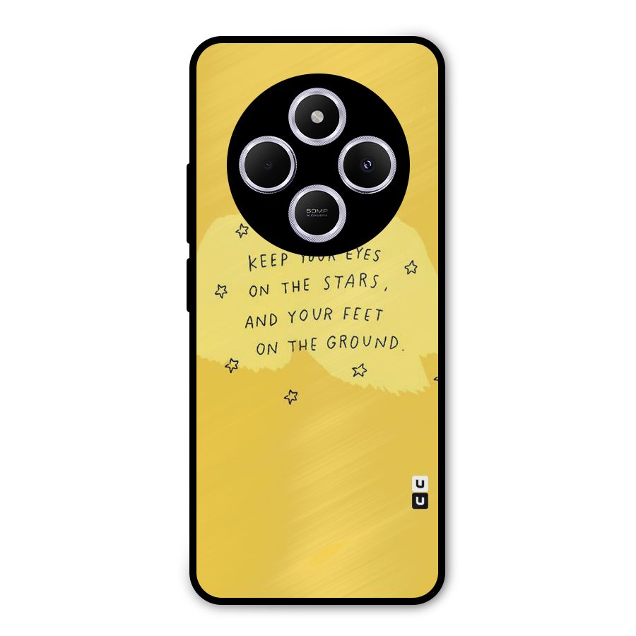 Feet On Ground Metal Back Case for Poco C75 5G