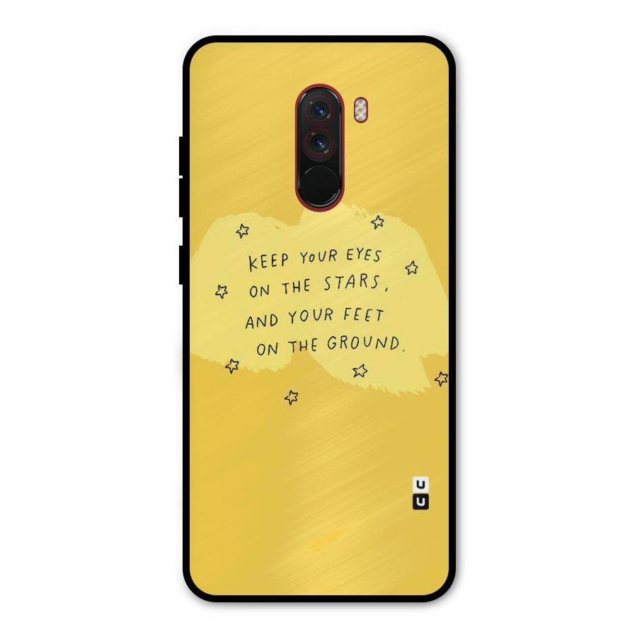 Feet On Ground Metal Back Case for Poco F1
