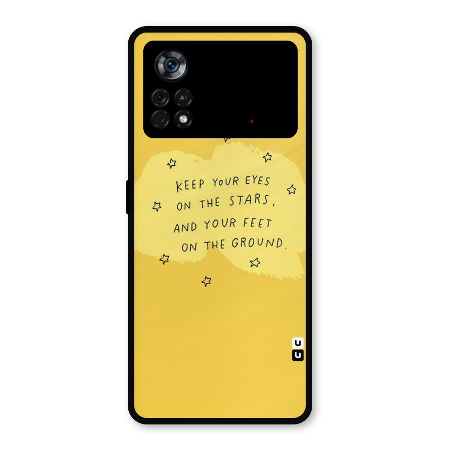 Feet On Ground Metal Back Case for Poco X4 Pro 5G