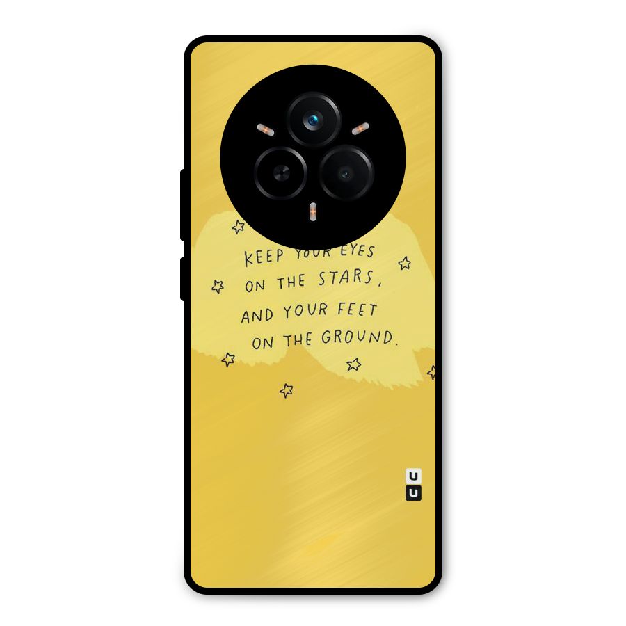 Feet On Ground Metal Back Case for Realme 14 Pro