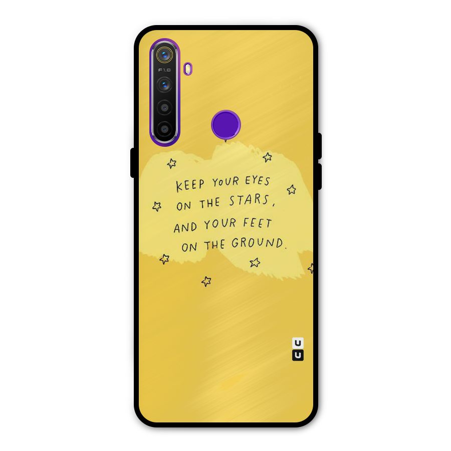 Feet On Ground Metal Back Case for Realme 5i