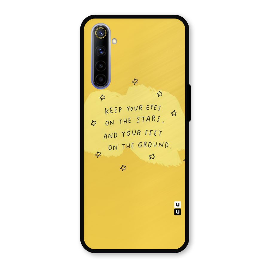 Feet On Ground Metal Back Case for Realme 6