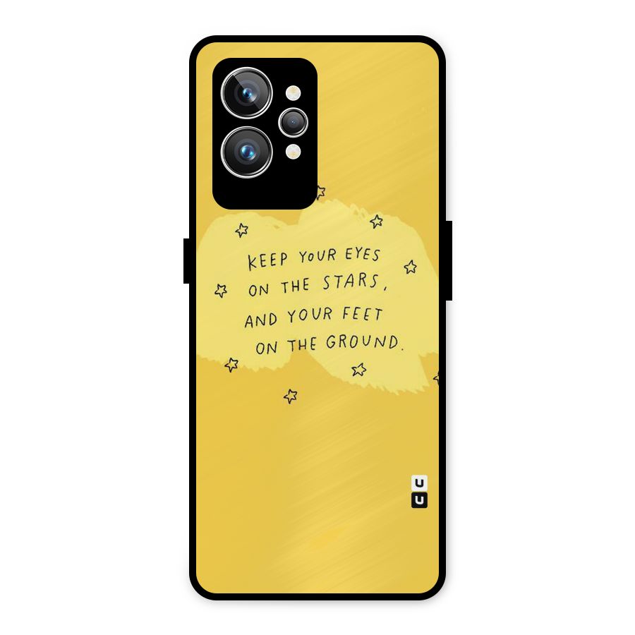 Feet On Ground Metal Back Case for Realme GT2 Pro
