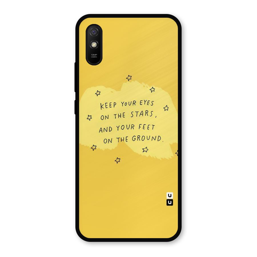 Feet On Ground Metal Back Case for Redmi 9i