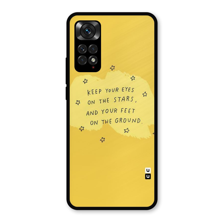 Feet On Ground Metal Back Case for Redmi Note 11s