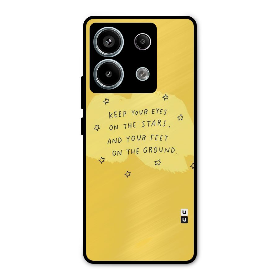 Feet On Ground Metal Back Case for Redmi Note 13 Pro 5G