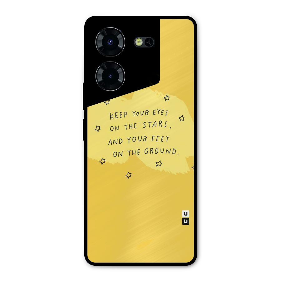 Feet On Ground Metal Back Case for Tecno Pova 5 Pro 5G