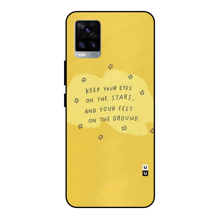 Feet On Ground Metal Back Case for Vivo V20