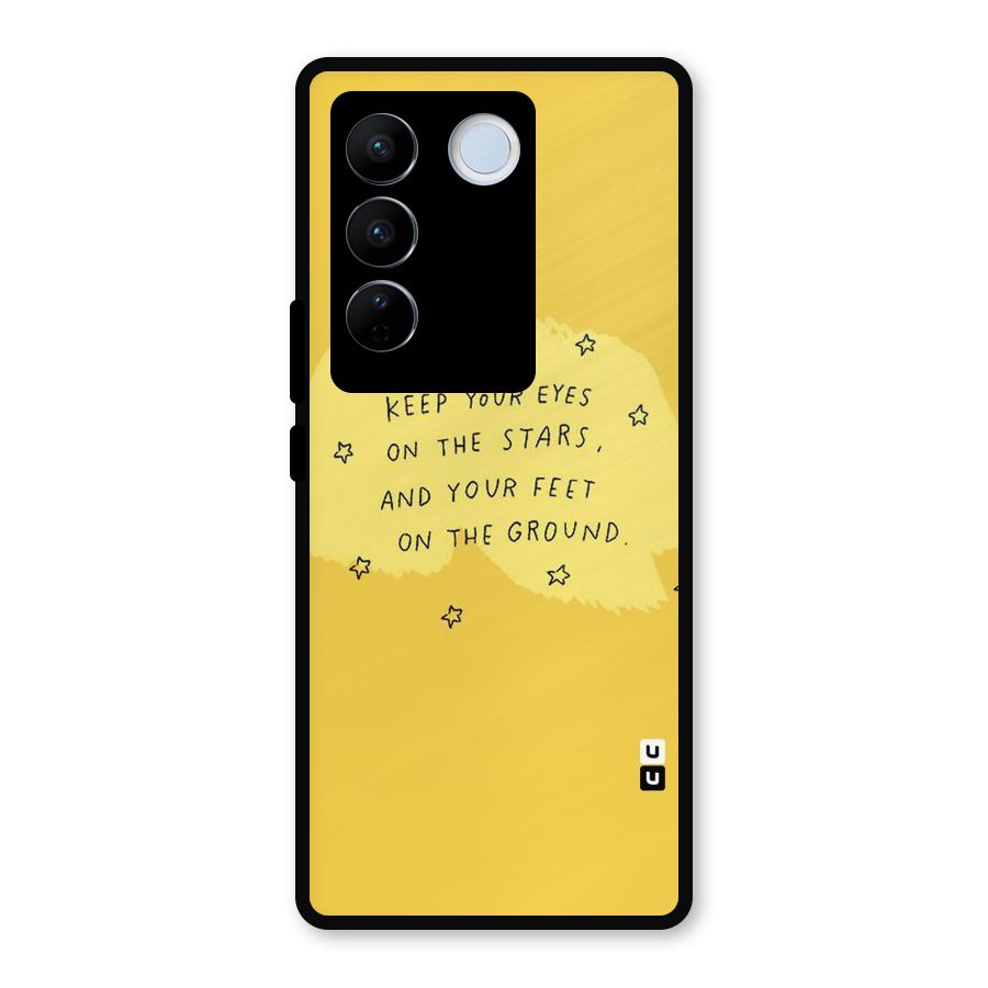Feet On Ground Metal Back Case for Vivo V27 Pro