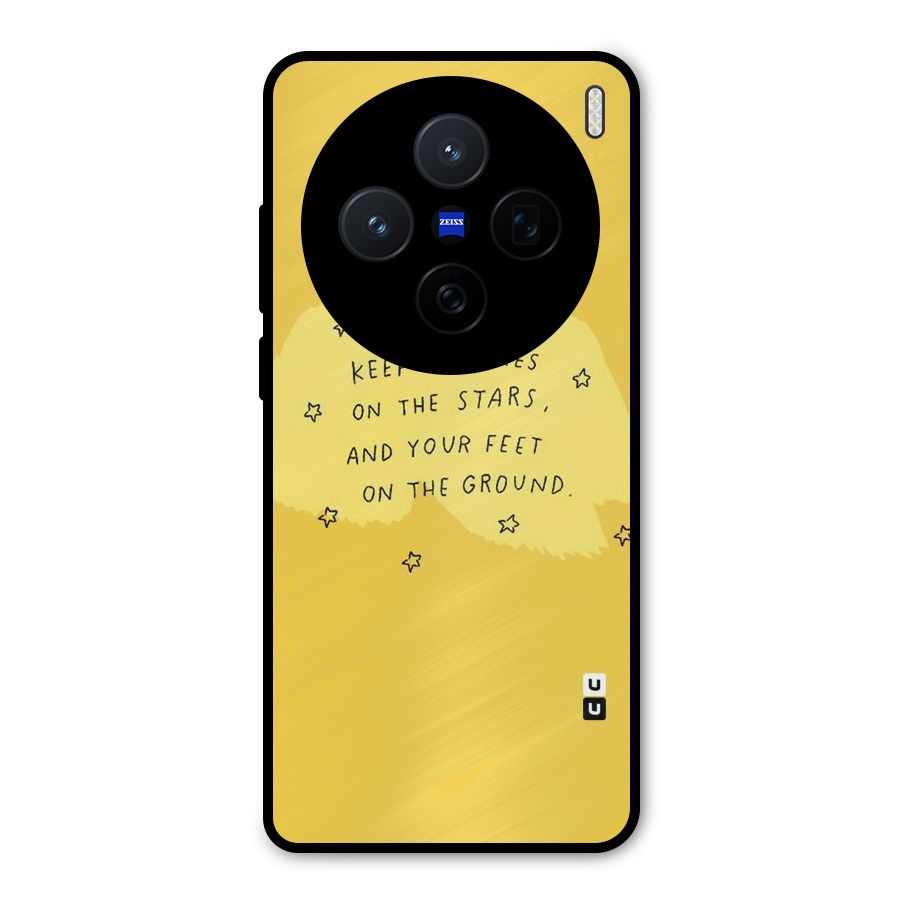 Feet On Ground Metal Back Case for Vivo X200