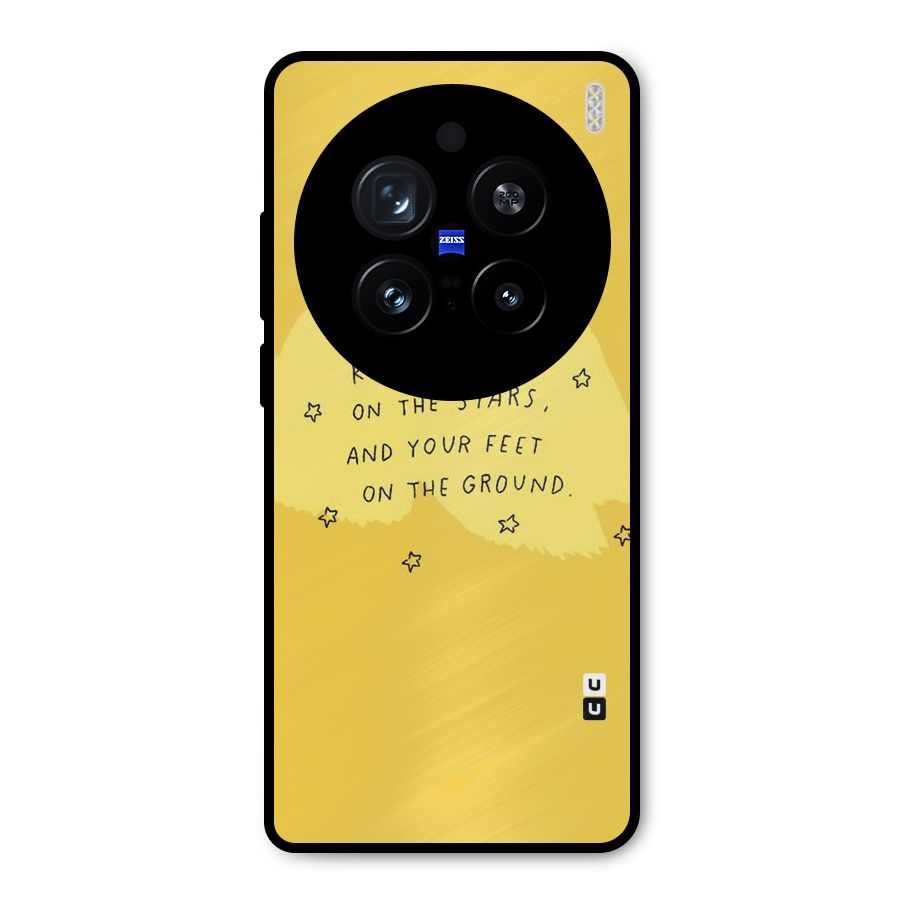 Feet On Ground Metal Back Case for Vivo X200 Pro