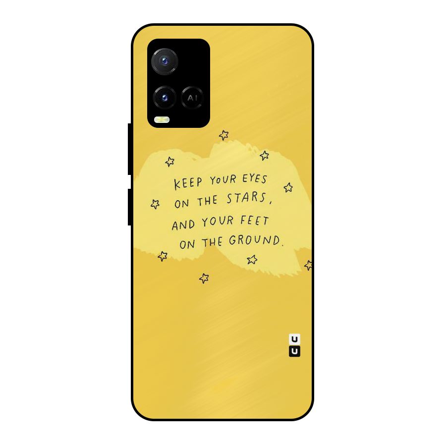 Feet On Ground Metal Back Case for Vivo Y21T