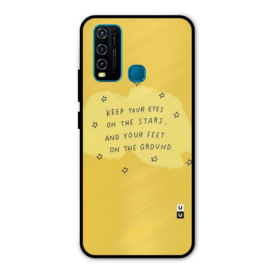 Feet On Ground Metal Back Case for Vivo Y50