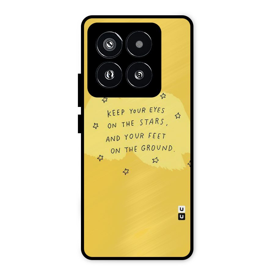 Feet On Ground Metal Back Case for Xiaomi 14 Pro