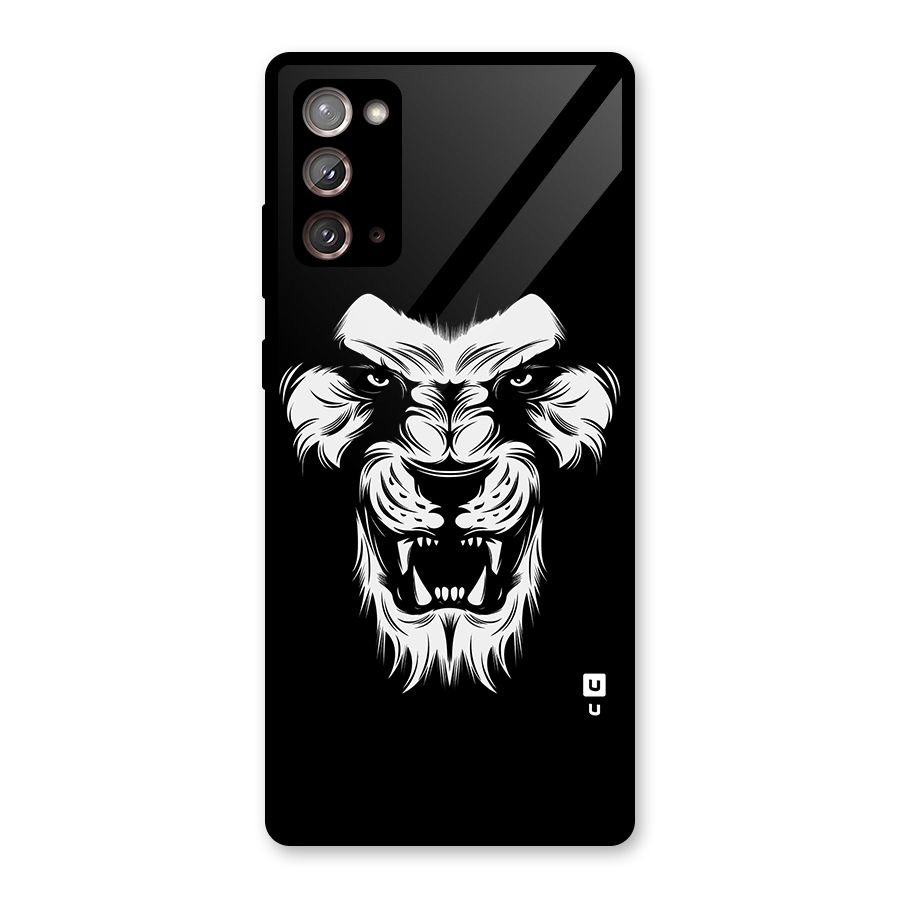 Fierce Lion Digital Art Glass Back Case for Galaxy Note 20
