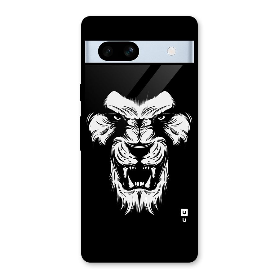 Fierce Lion Digital Art Glass Back Case for Google Pixel 7a