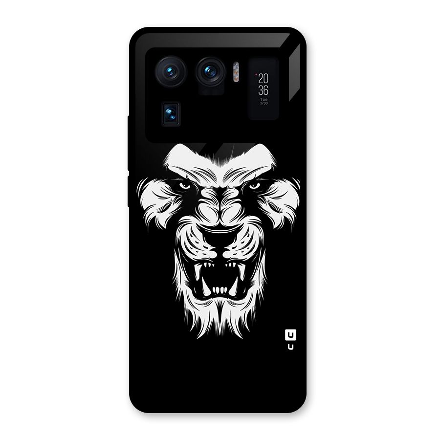 Fierce Lion Digital Art Glass Back Case for Mi 11 Ultra