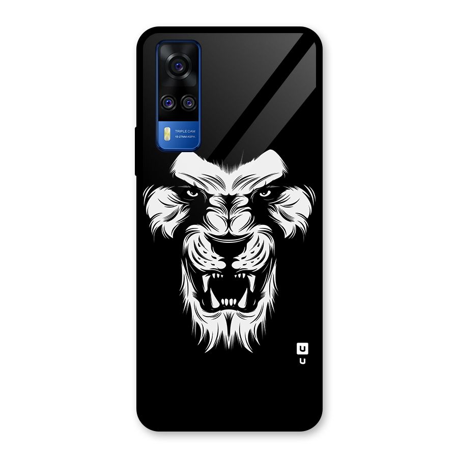 Fierce Lion Digital Art Glass Back Case for Vivo Y31