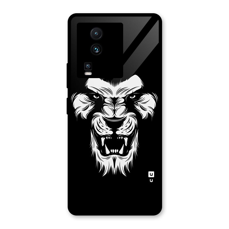 Fierce Lion Digital Art Glass Back Case for Vivo iQOO Neo 7 Pro