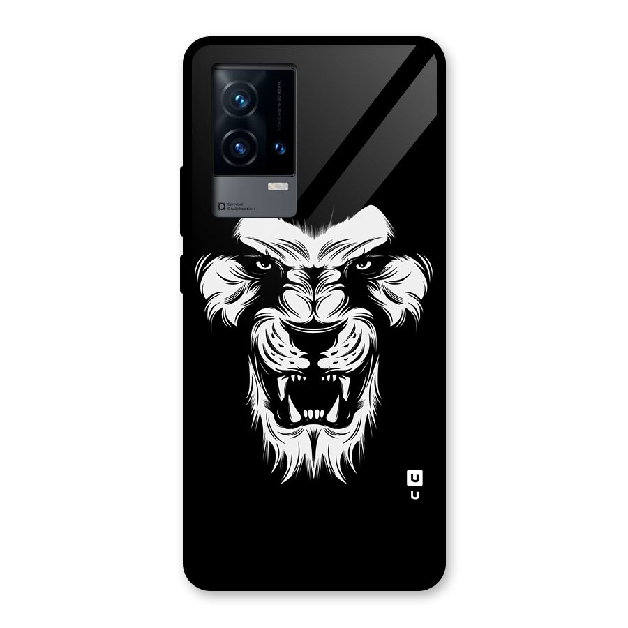 Fierce Lion Digital Art Glass Back Case for iQOO 9 5G