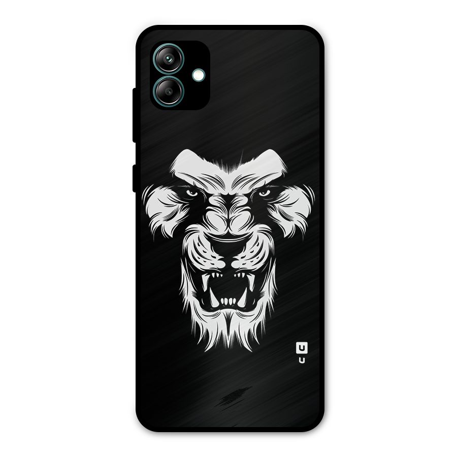 Fierce Lion Digital Art Metal Back Case for Galaxy A04