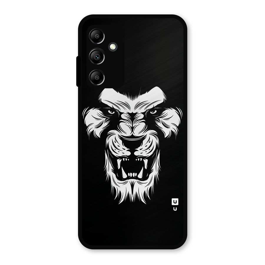 Fierce Lion Digital Art Metal Back Case for Galaxy A14 5G