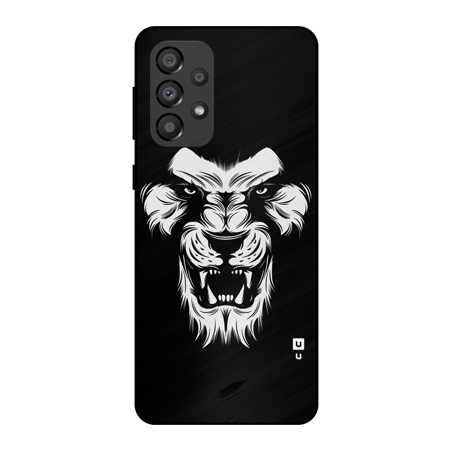Fierce Lion Digital Art Metal Back Case for Galaxy A33 5G
