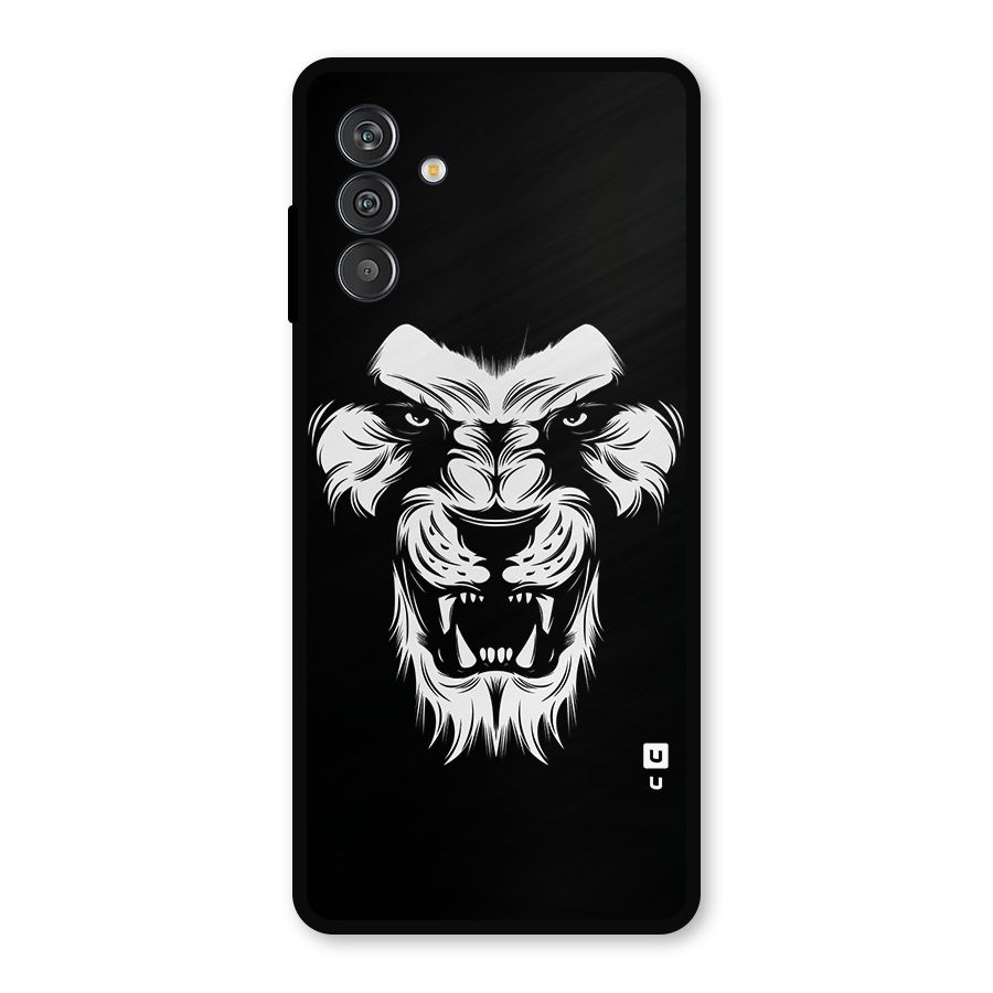 Fierce Lion Digital Art Metal Back Case for Galaxy F13