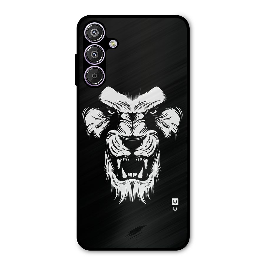 Fierce Lion Digital Art Metal Back Case for Galaxy F15