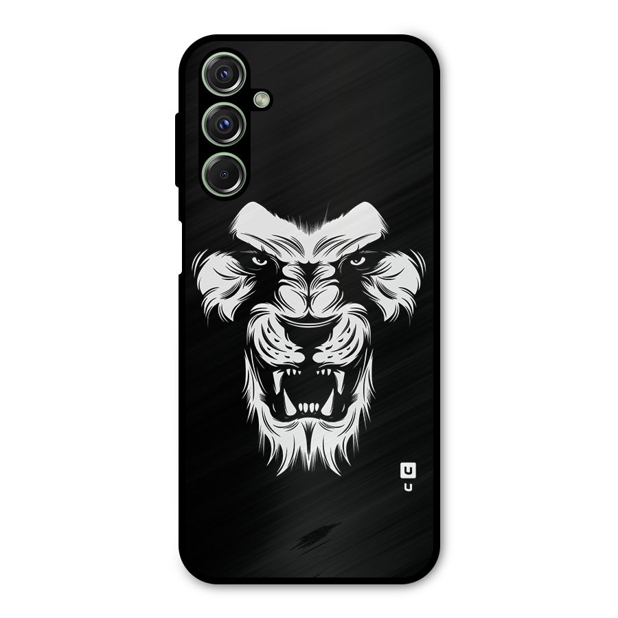 Fierce Lion Digital Art Metal Back Case for Galaxy M34