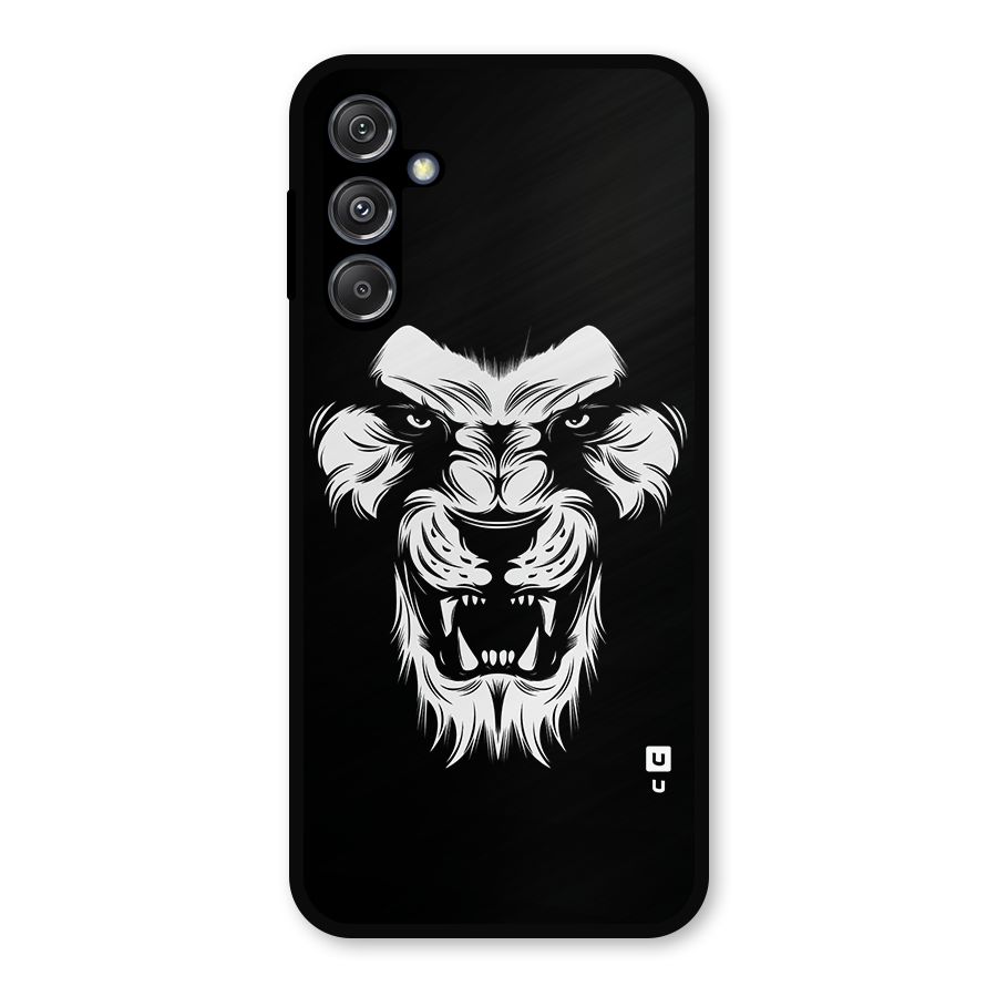 Fierce Lion Digital Art Metal Back Case for Galaxy M34 5G