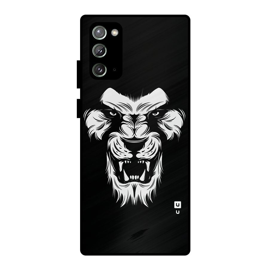 Fierce Lion Digital Art Metal Back Case for Galaxy Note 20