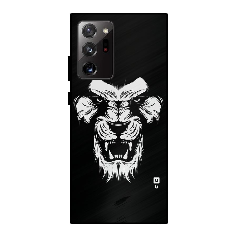 Fierce Lion Digital Art Metal Back Case for Galaxy Note 20 Ultra