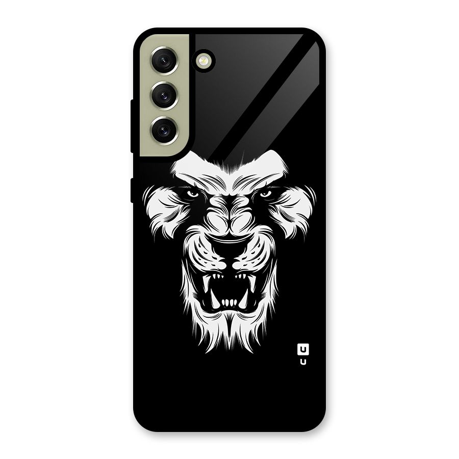 Fierce Lion Digital Art Metal Back Case for Galaxy S21 FE 5G (2023)