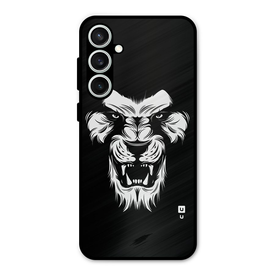 Fierce Lion Digital Art Metal Back Case for Galaxy S23 FE