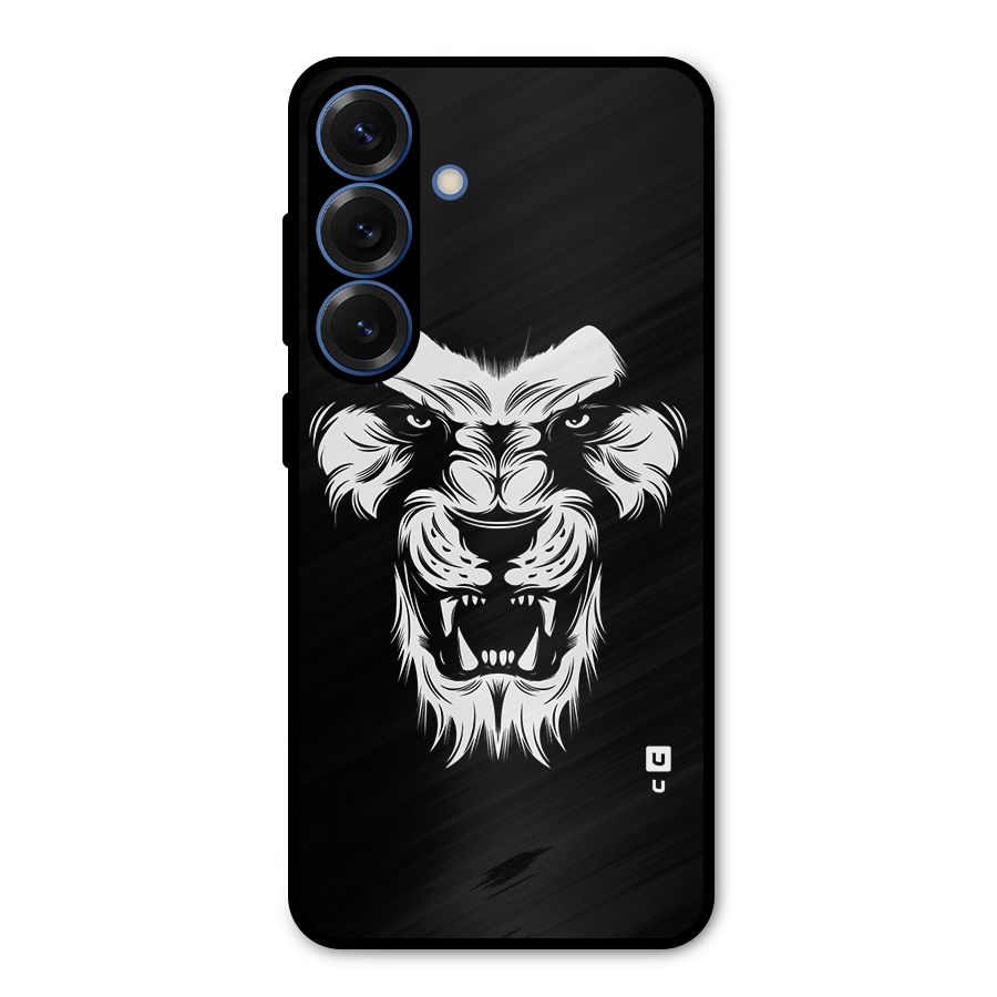 Fierce Lion Digital Art Metal Back Case for Galaxy S25