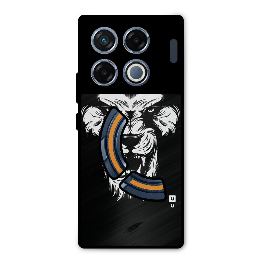 Fierce Lion Digital Art Metal Back Case for Infinix GT 20 Pro