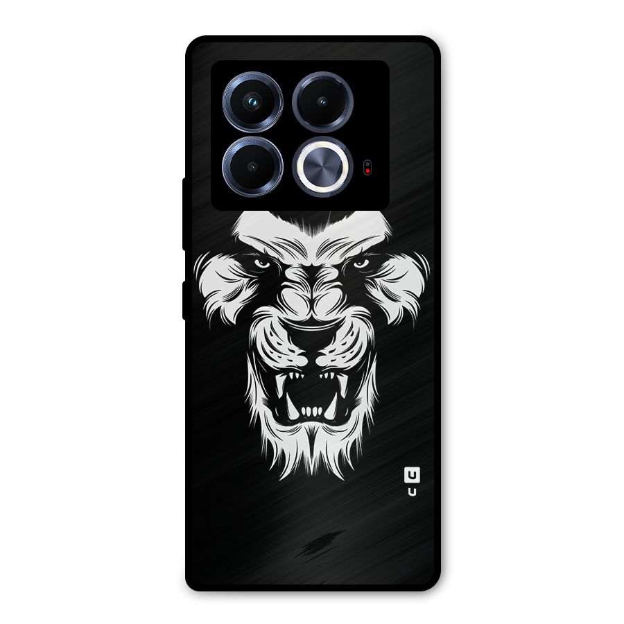 Fierce Lion Digital Art Metal Back Case for Infinix Note 40 5G