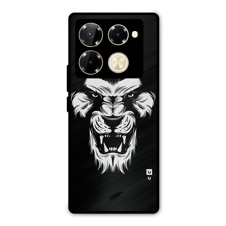 Fierce Lion Digital Art Metal Back Case for Infinix Note 40 Pro Plus