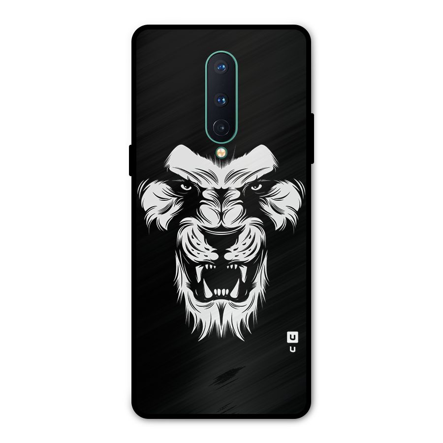 Fierce Lion Digital Art Metal Back Case for OnePlus 8
