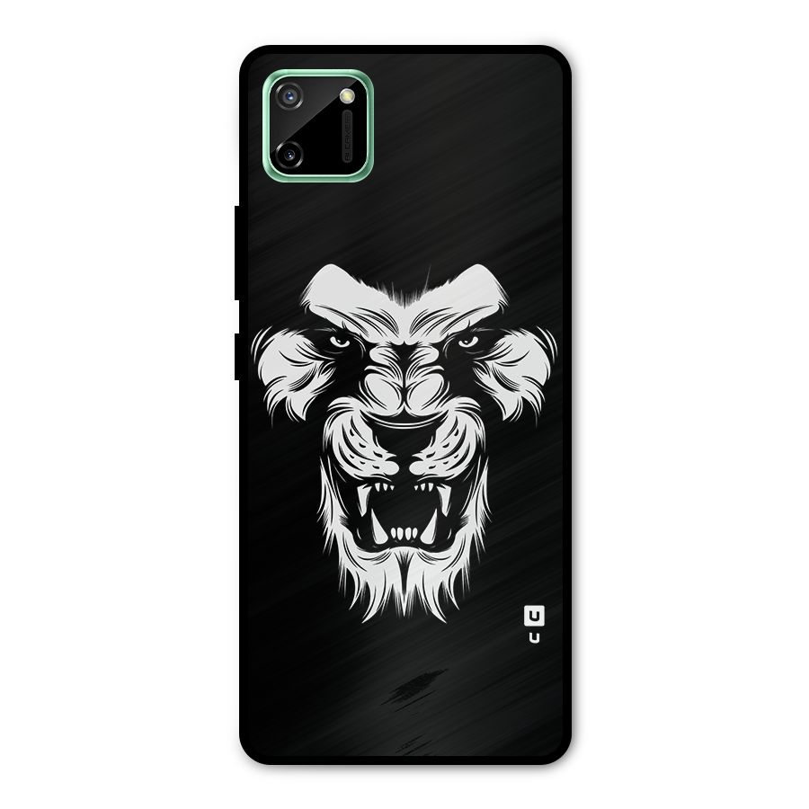 Fierce Lion Digital Art Metal Back Case for Realme C11
