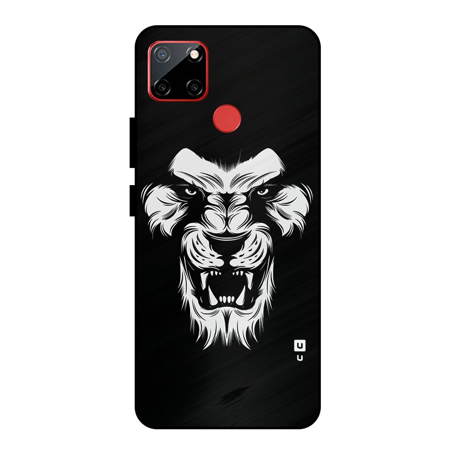 Fierce Lion Digital Art Metal Back Case for Realme C12