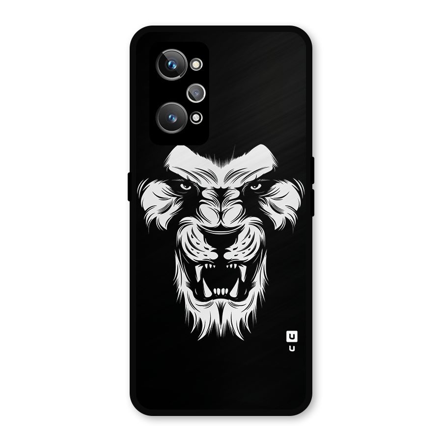 Fierce Lion Digital Art Metal Back Case for Realme GT 2